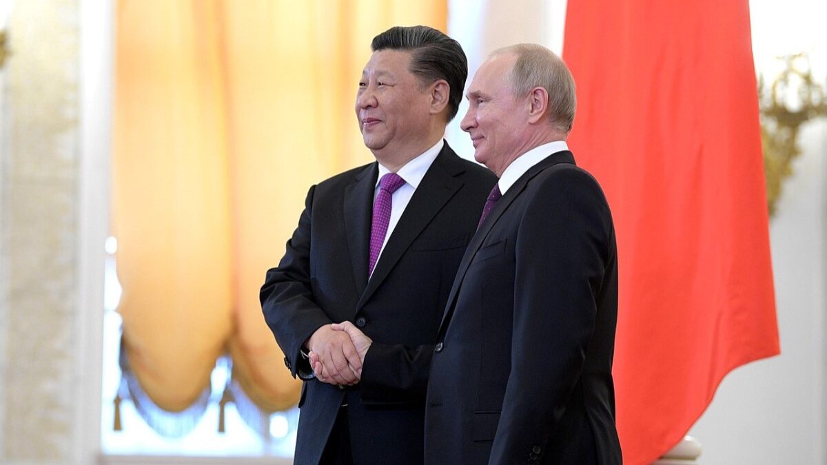 Xi Jinping of China and Vladimir Putin of Russia