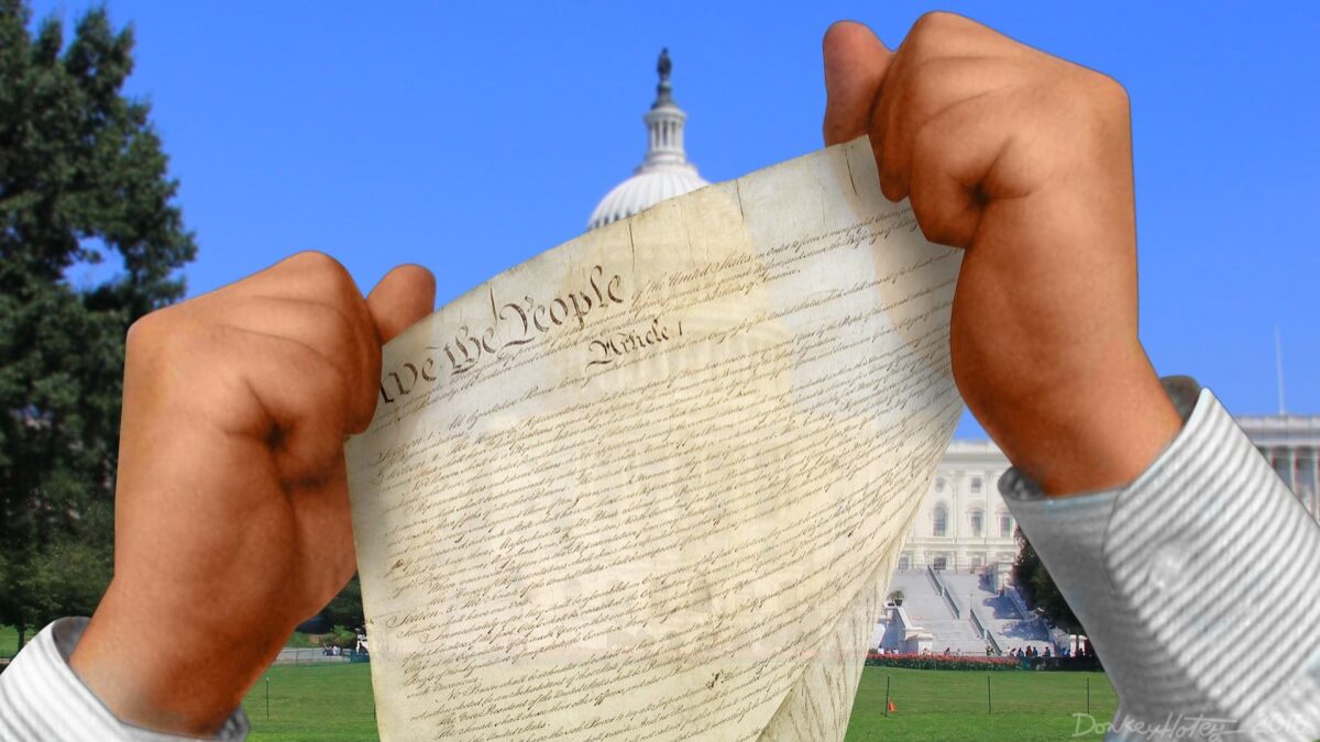 Ripping up the U.S. Constitution