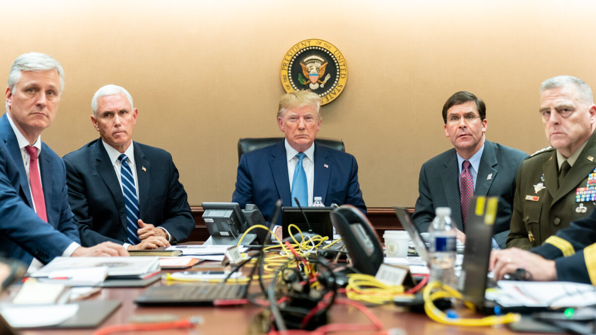 Trump and generals in situtation room