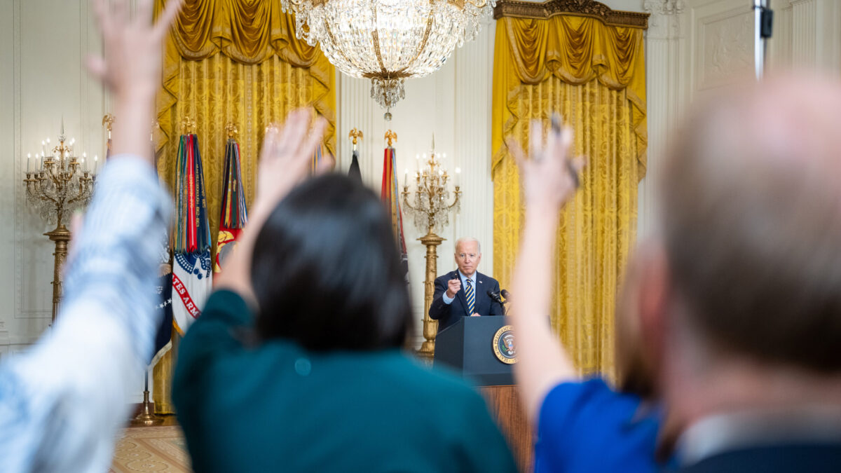 corrupt press question Biden