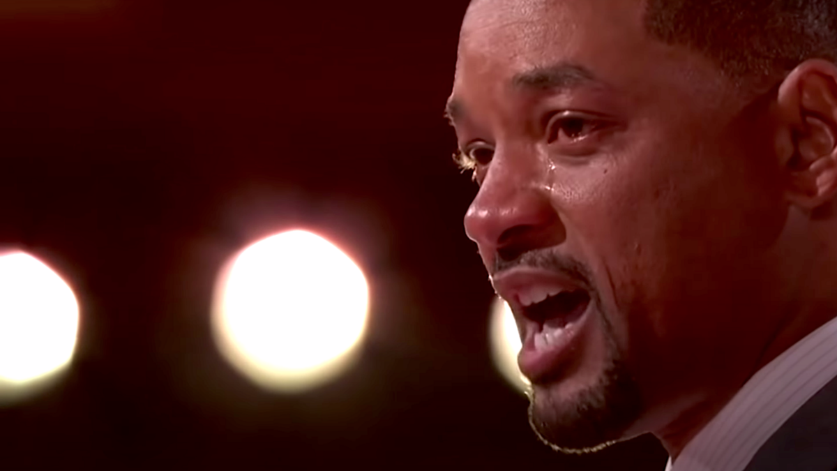 Will Smith crying at the Oscars