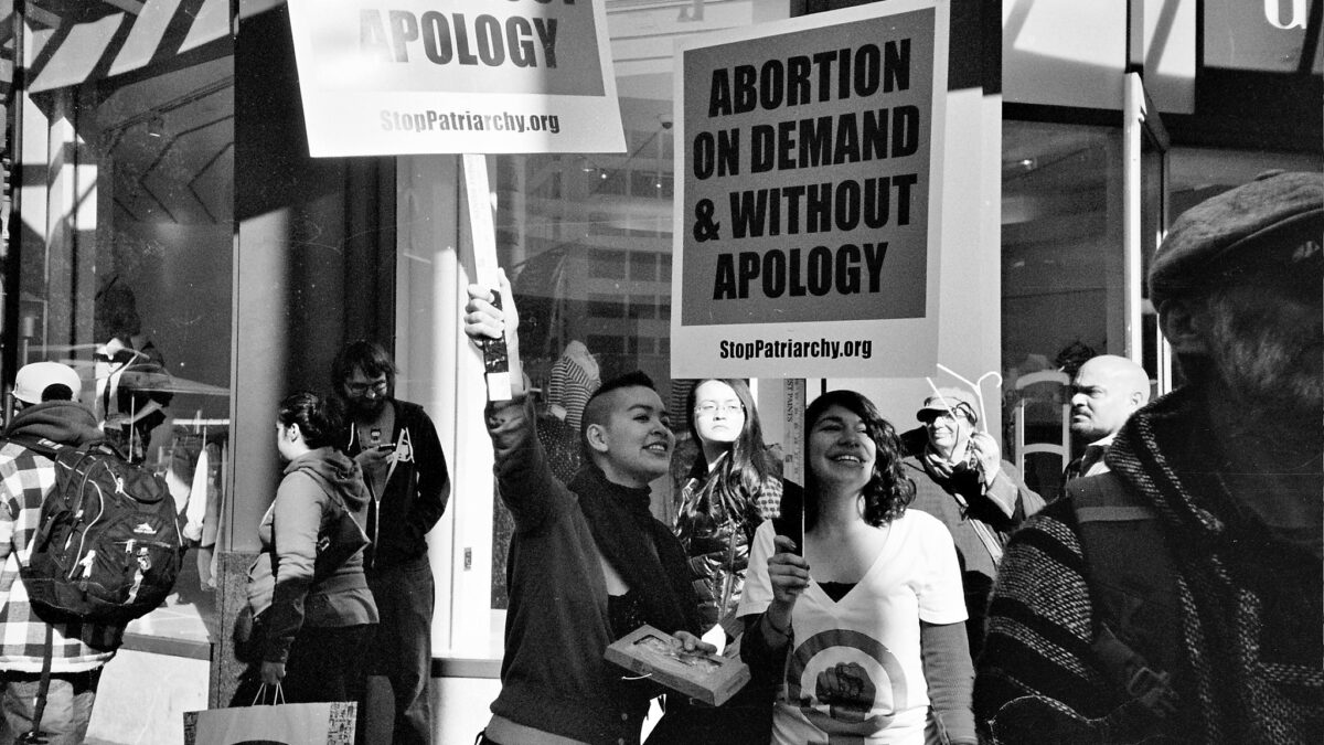 pro-abortion demonstrators