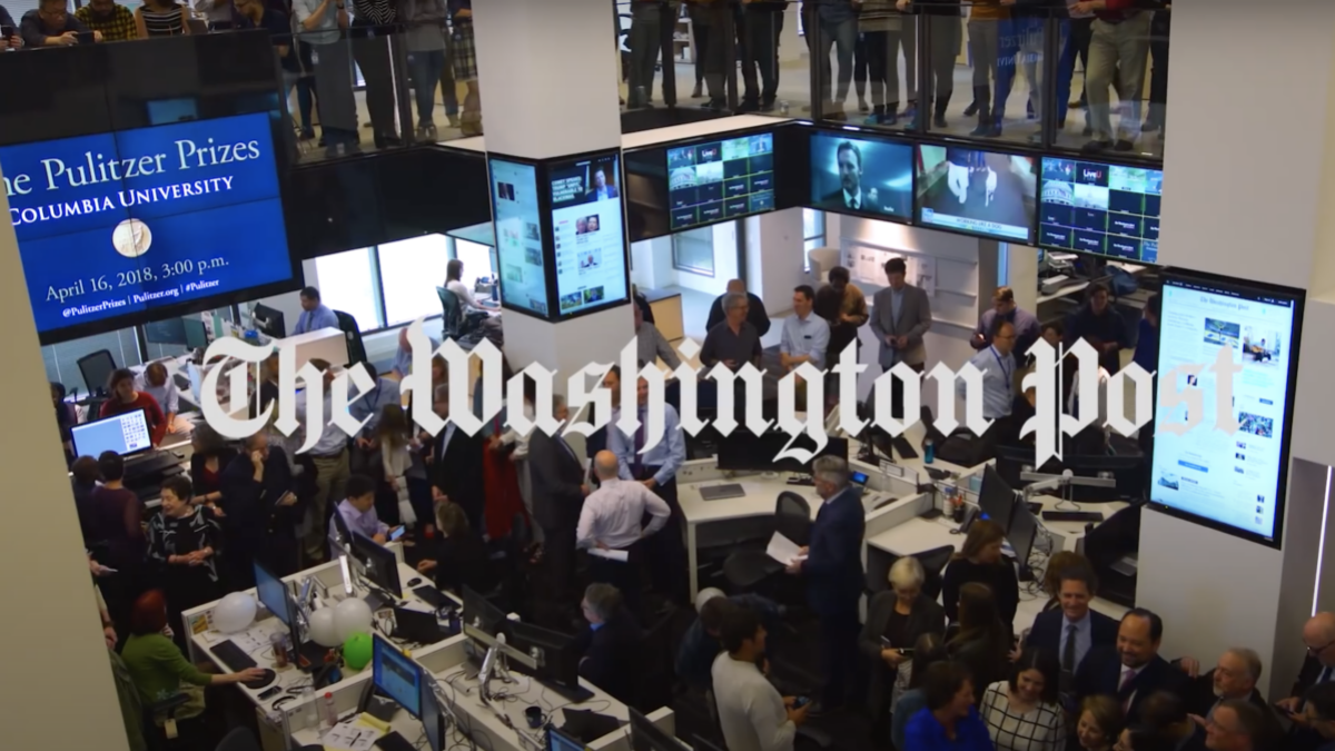 Washington Post newsroom celebrates Russia collusion hoax Pulitzer prize