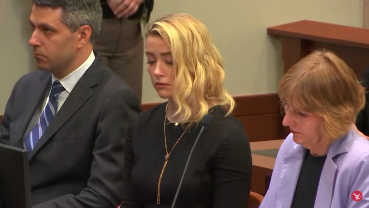 Amber Heard at the Fairfax County Courthouse for the verdict
