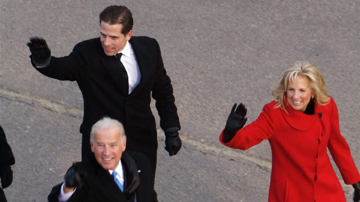 Hunter, Joe, and Jill Biden
