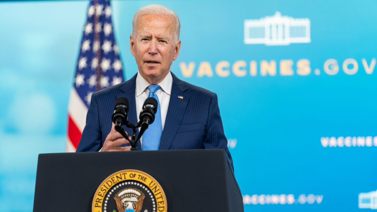 President Joe Biden delivers remarks on the FDA giving full approval to the Pfizer COVID-19 vaccine, Monday, Aug. 23, 2021, in the South Court Auditorium in the Eisenhower Executive Office Building at the White House. (Official White House Photo by Adam Schultz)