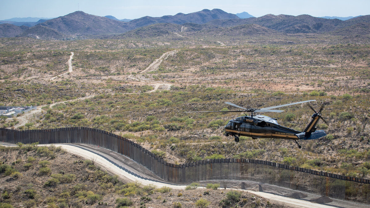 Border wall at the U.S. southern border