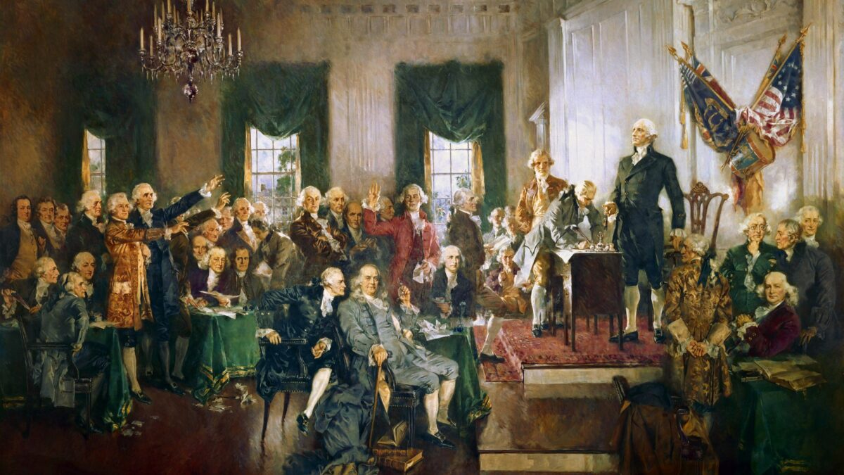 Scene at the Signing of the Constitution of the United States