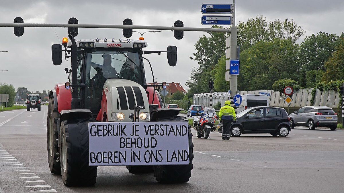 Dutch farmer protests