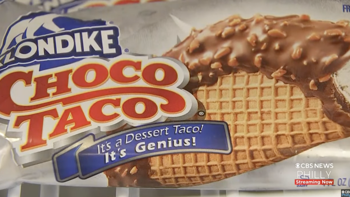 Foil package for choco taco ice cream