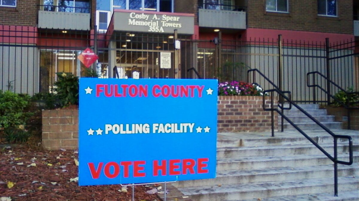 Fulton County polling place