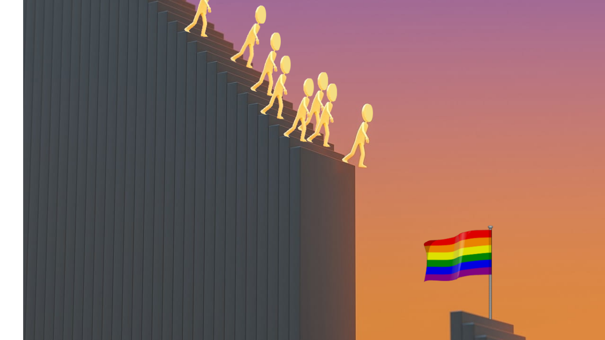 same-sex marriage jumping off a cliff