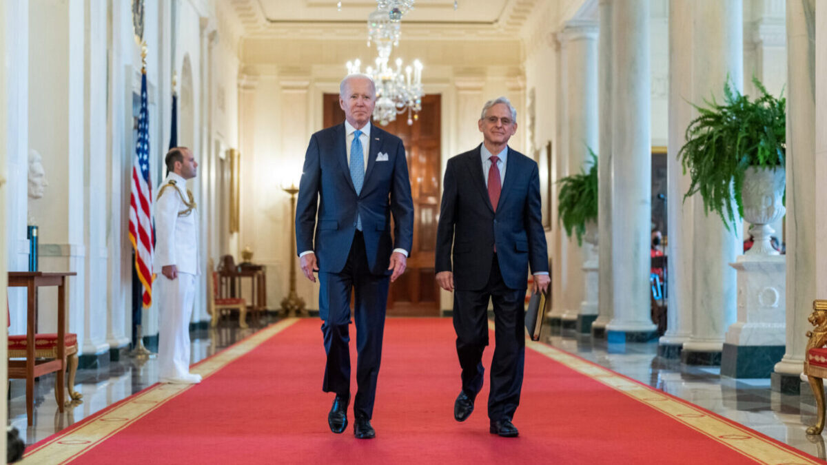 President Joe Biden and Attorney General Merrick Garland