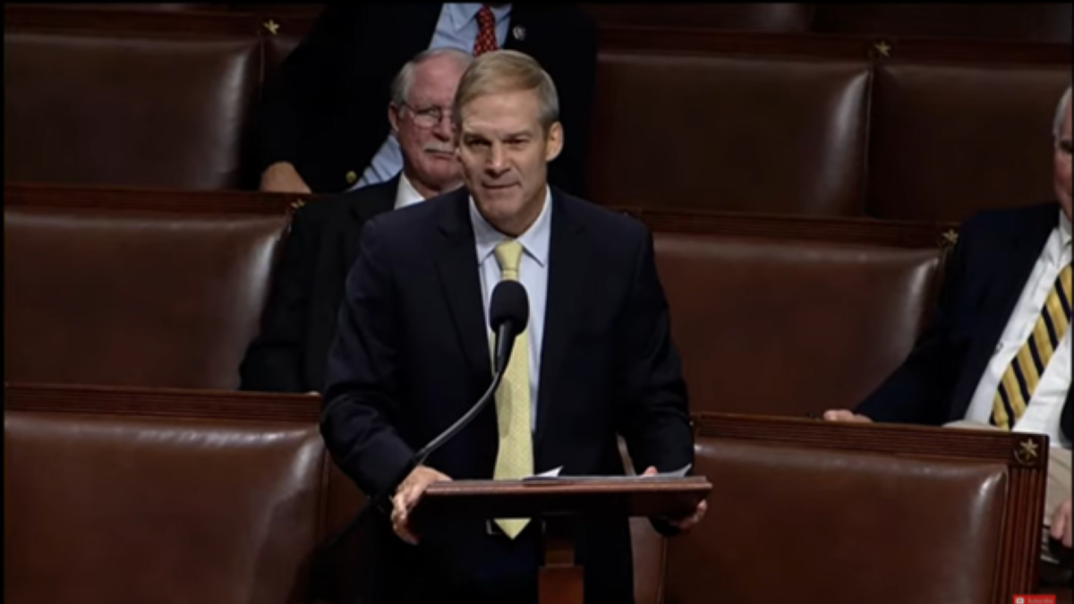 Jim Jordan giving speech on House floor
