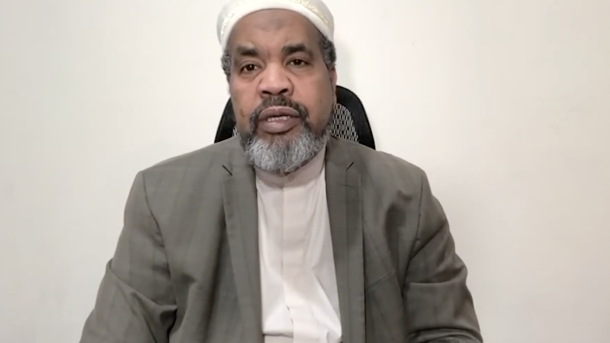 Iman speaking on YouTube video