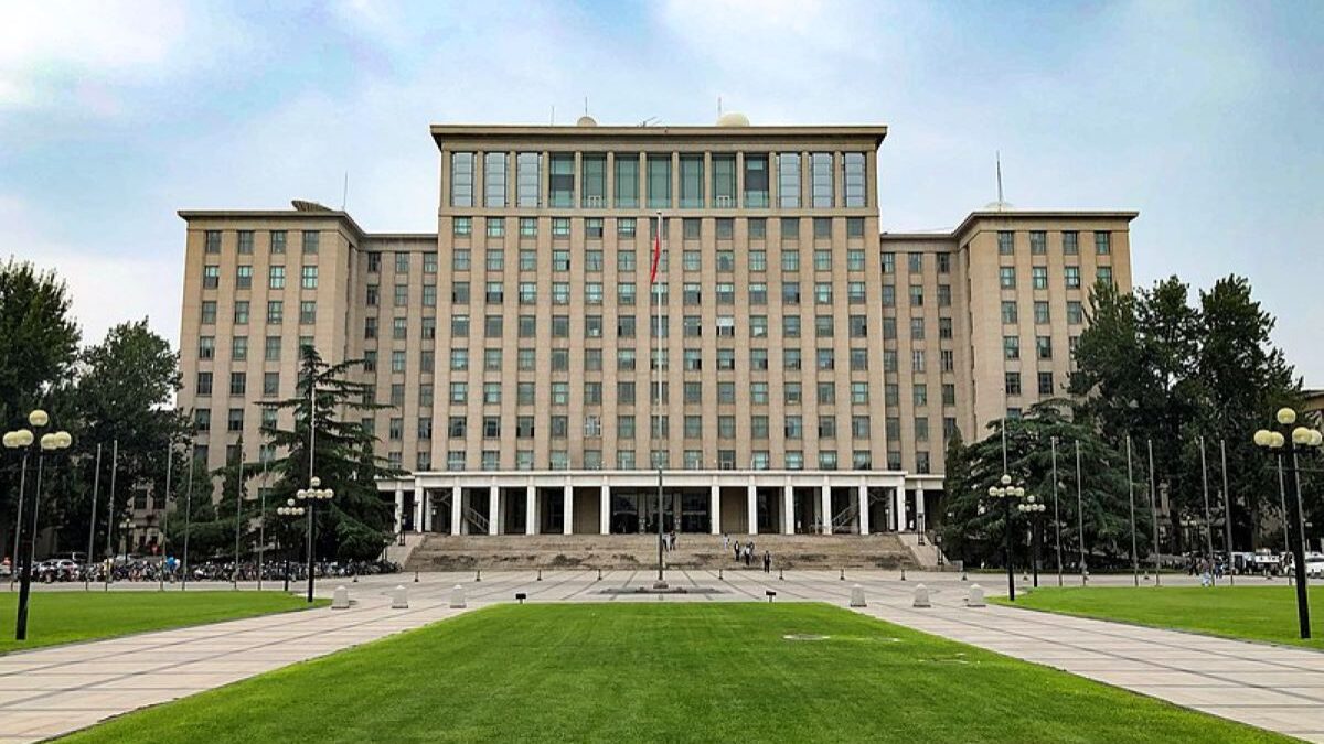 Main building of Tsinghua University in China