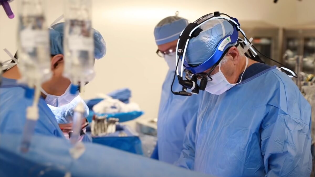 A heart surgeon preparing for surgery