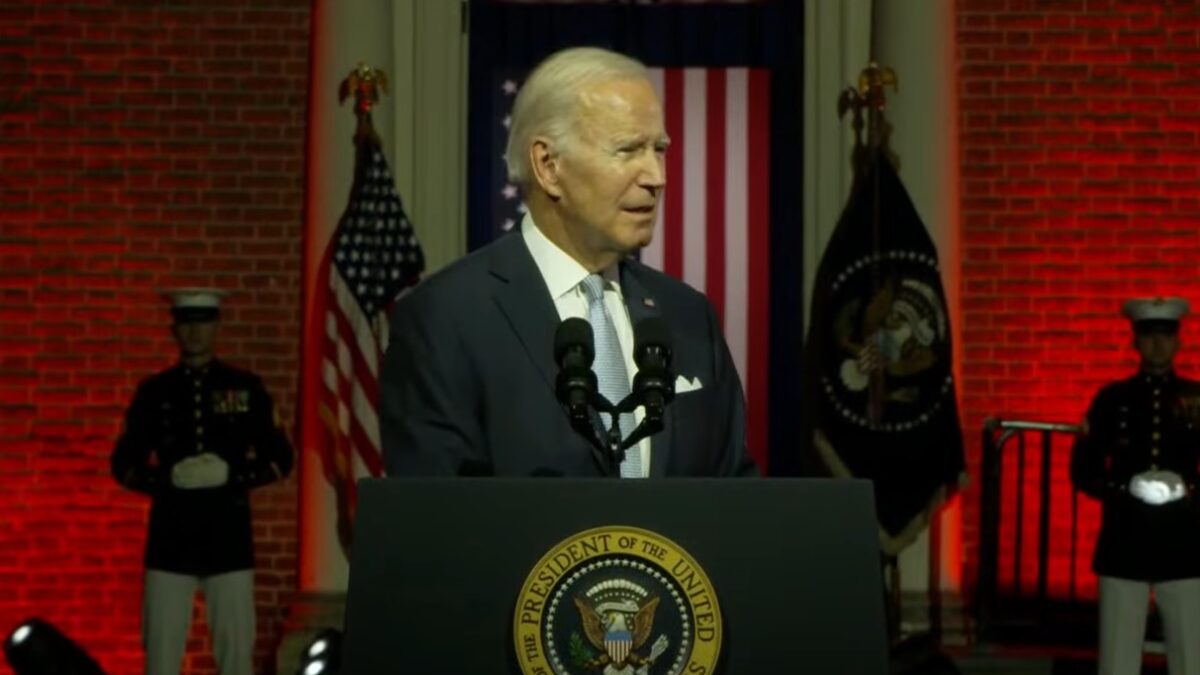 Joe Biden at Independence Hall