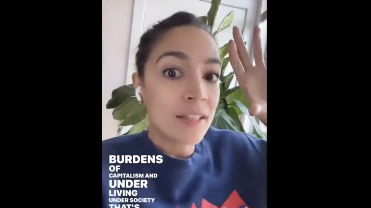 AOC talking about birth rates and capitalism