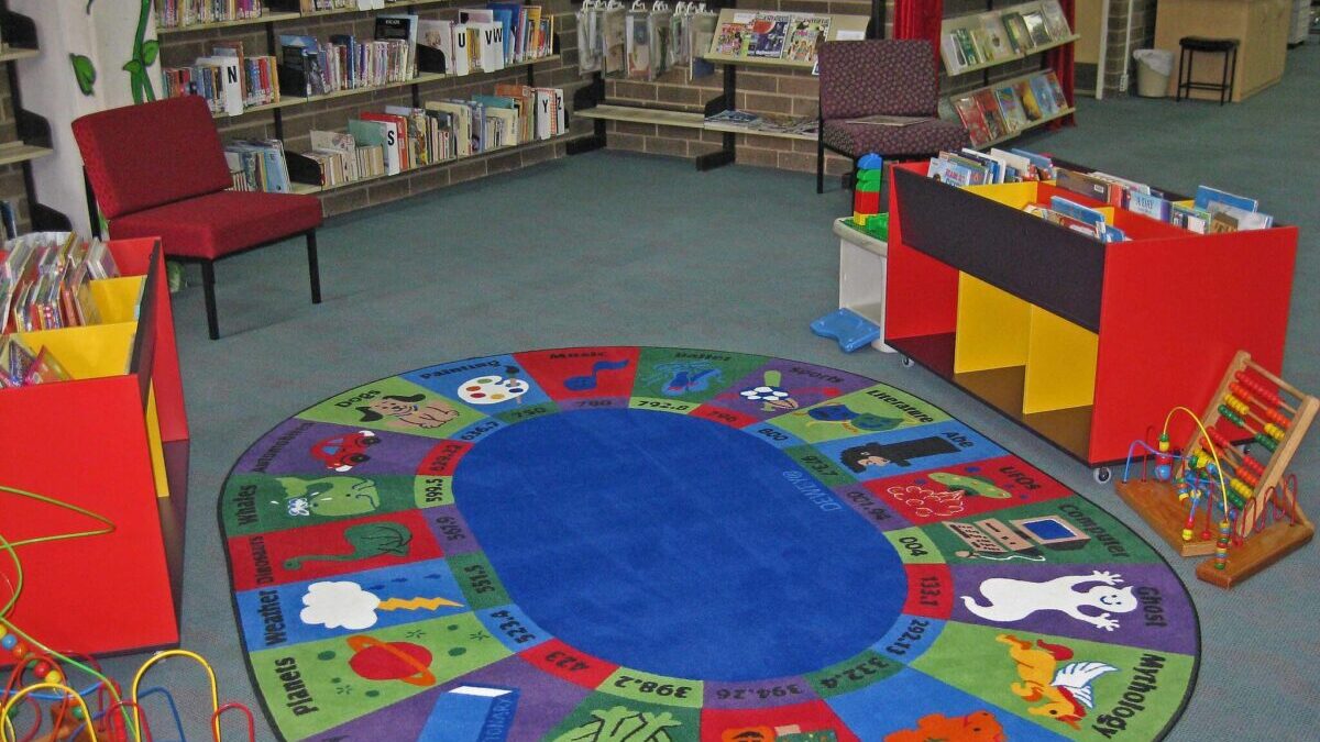children's section of library