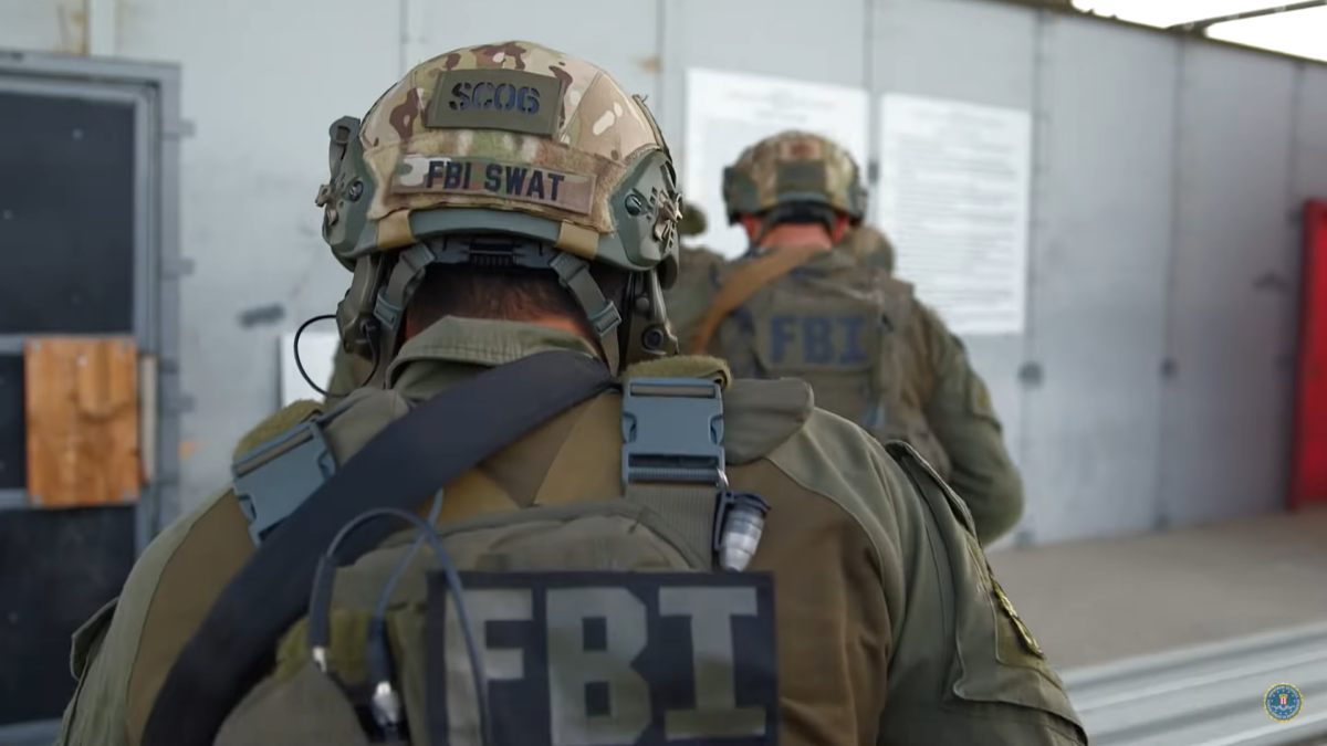 FBI agents in swat gear