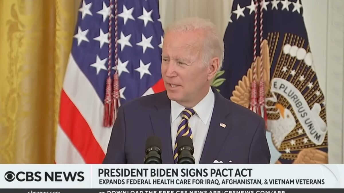 President Biden issuing remarks before signing S. 3541 into law