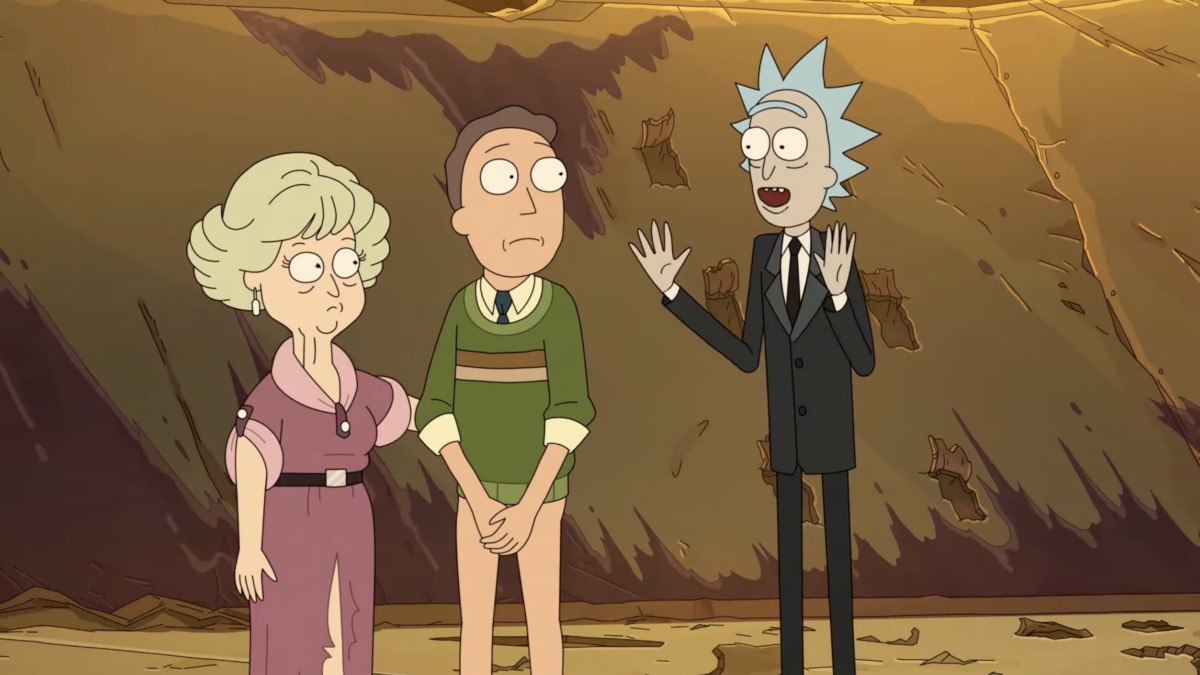screenshot of characters in animated sci-fi tv show