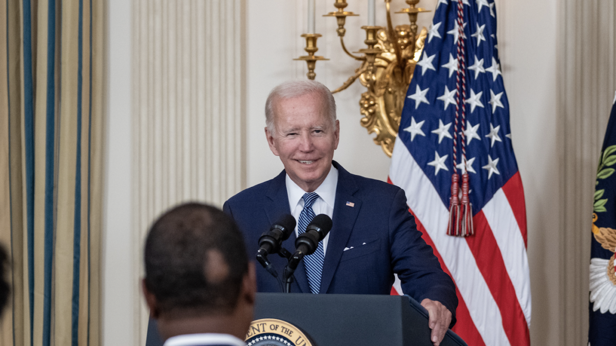 President Joe Biden delivers remarks before signing H.R. 5376