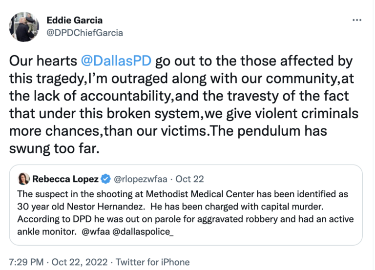 Suspect In Fatal Dallas Hospital Shooting Was Out Of Prison Early