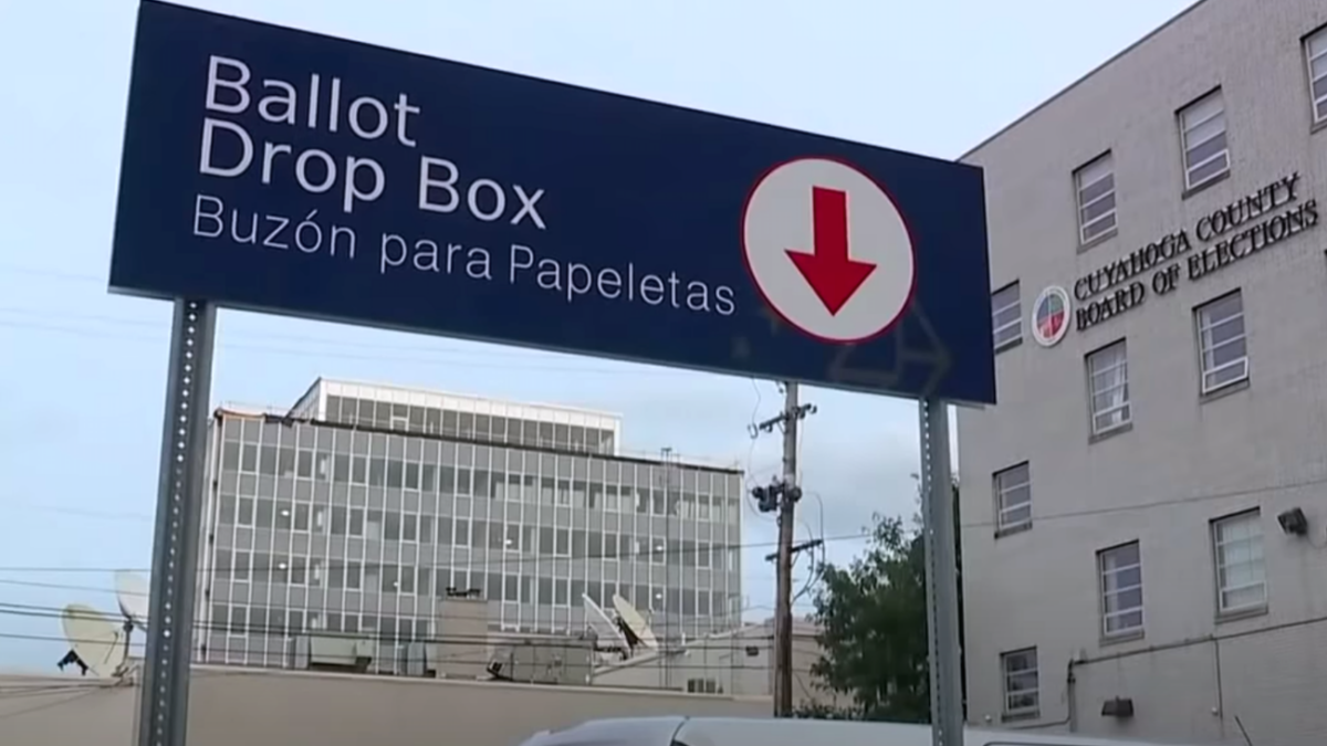 ballot drop box sign
