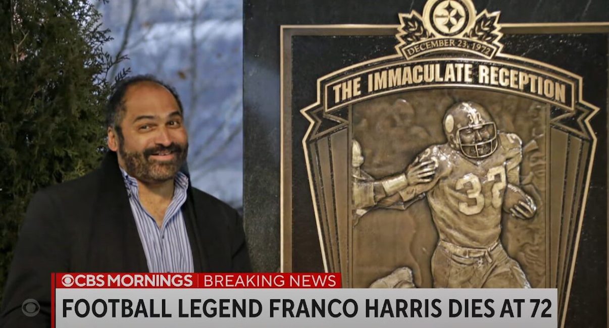 Steelers Hall of Fame running back Franco Harris dies at 72