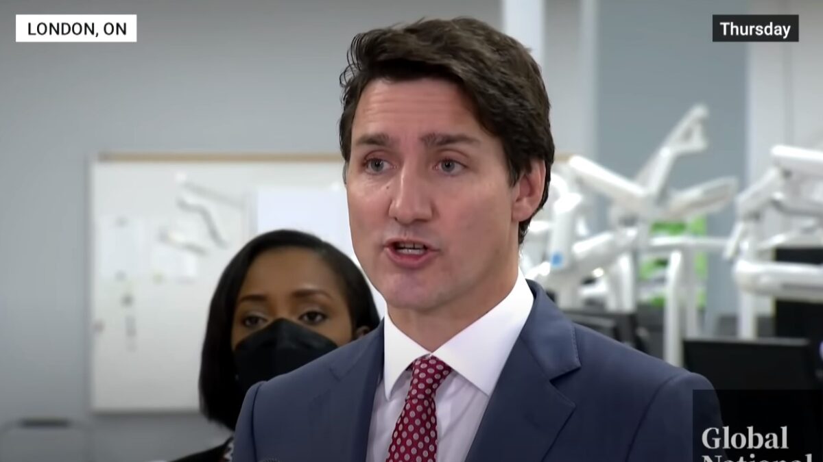 Justin Trudeau speaking about Canada's health care system and MAID