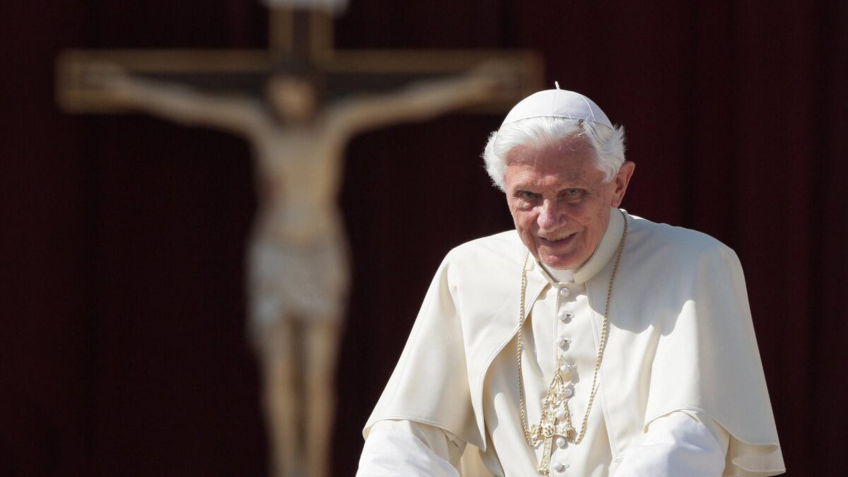 Pope Benedict XVI at the Vatican in 2018