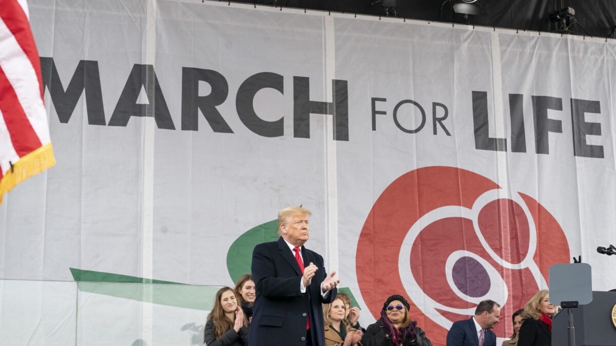 President Donald Trump At pro-life March For Life event