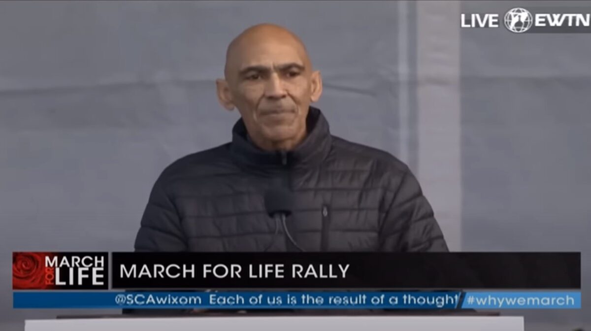 Tony Dungy at the March for Life