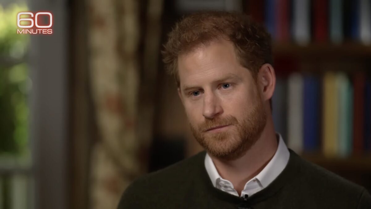 Prince Harry in '60 Minutes' interview