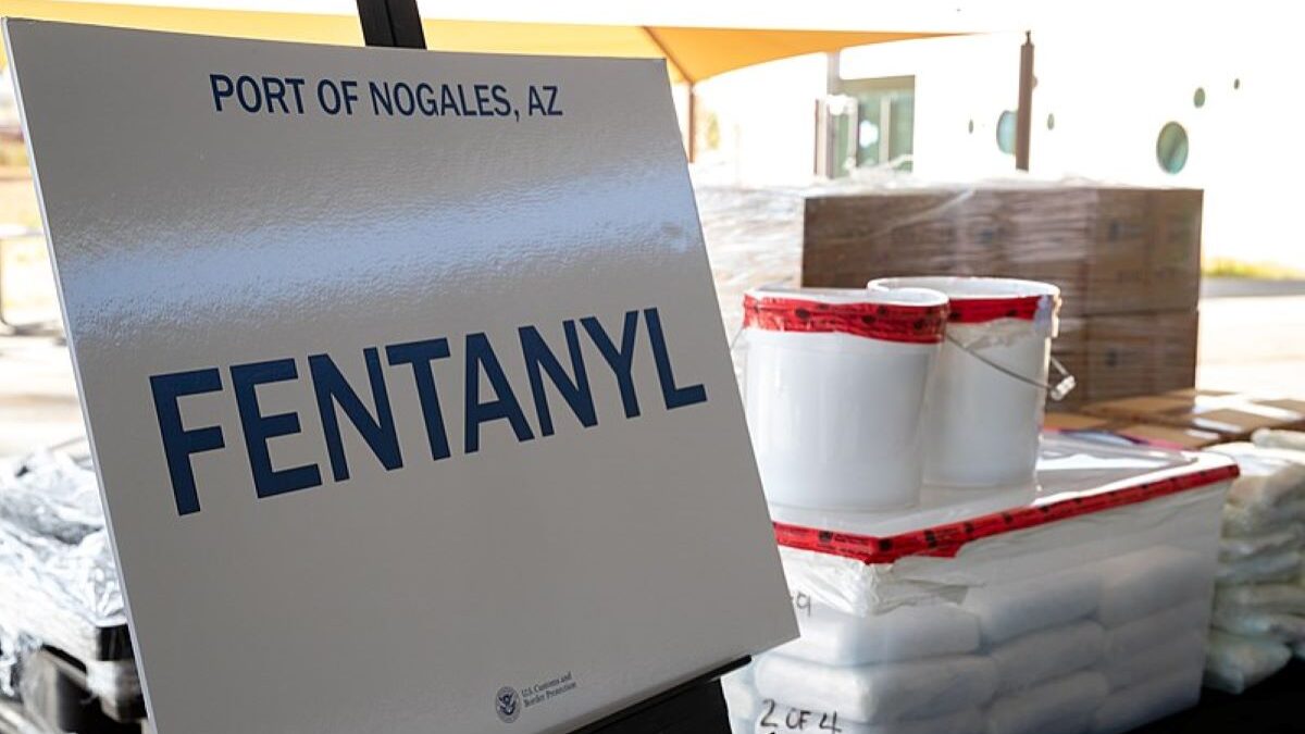 Fentanyl seized at the U.S. southern border by CBP officials