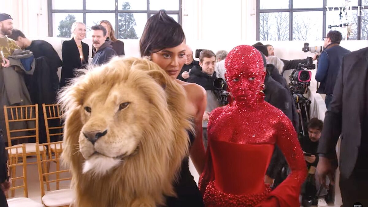 Kylie Jenner and Doja Cat at Paris Fashion week