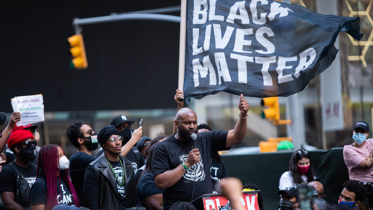 Black Lives Matter Protest Times Square New York City June 7 2020