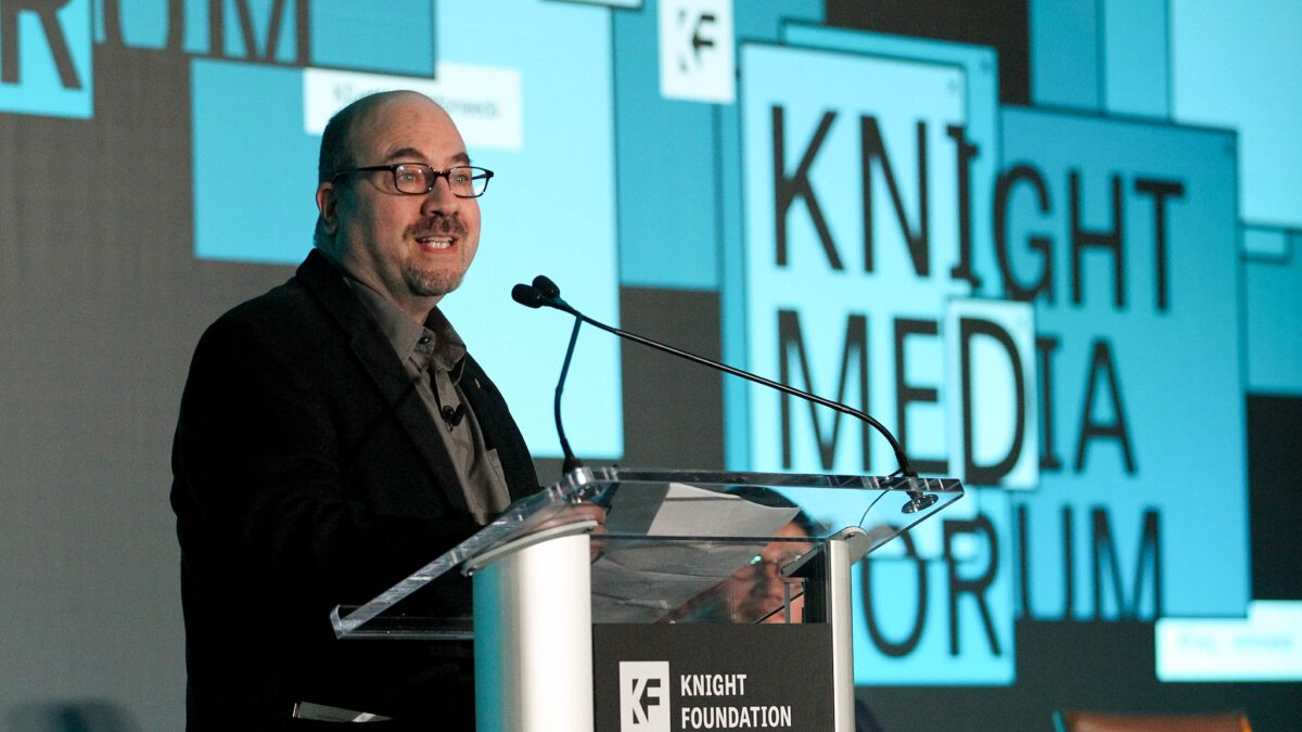 FEBRUARY 26, 2019, MIAMI, FLORIDA:.Craig Newmark, Craig Newmark Philantropies & Craiglist, during the 2019 Knight Foundation Media Forum at the JW Marriott Marquis during a break..(Photo by Patrick Farrell)