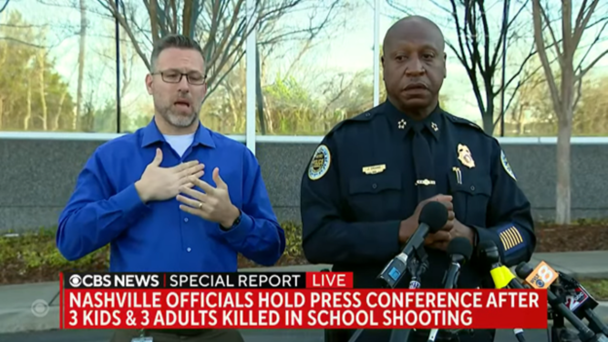 Police chief providing an update on the Nashville school shooting