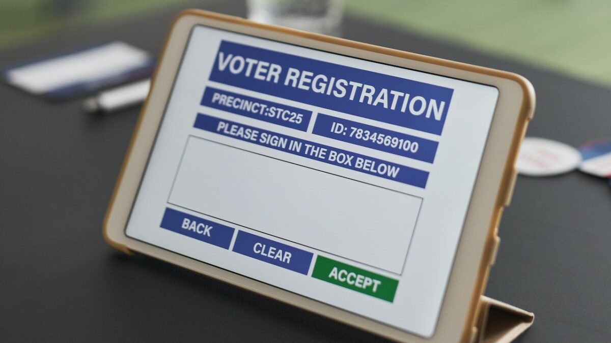voter registration tablet