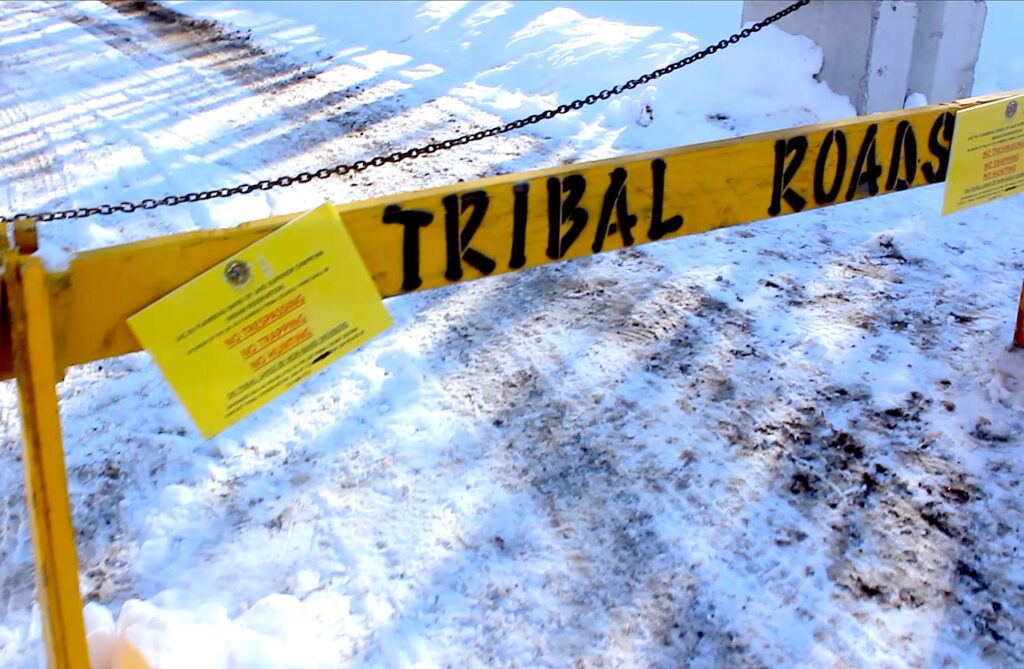 Tribe roads blockade