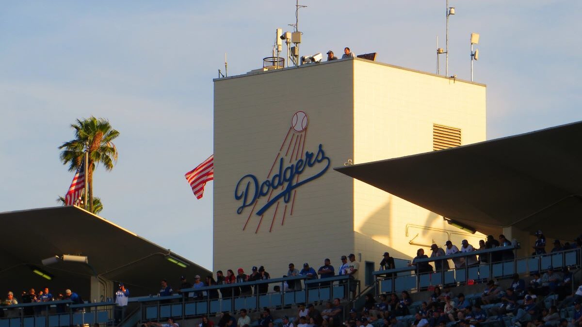 Dodgers' stadium during a game vs. the Cardinals