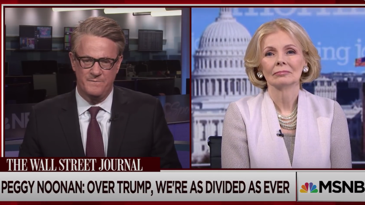 Peggy Noonan and Joe Scarborough on TV