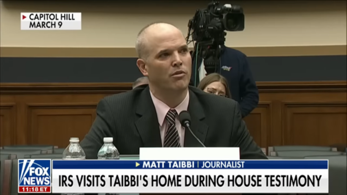 Matt Taibbi testifying before Congress