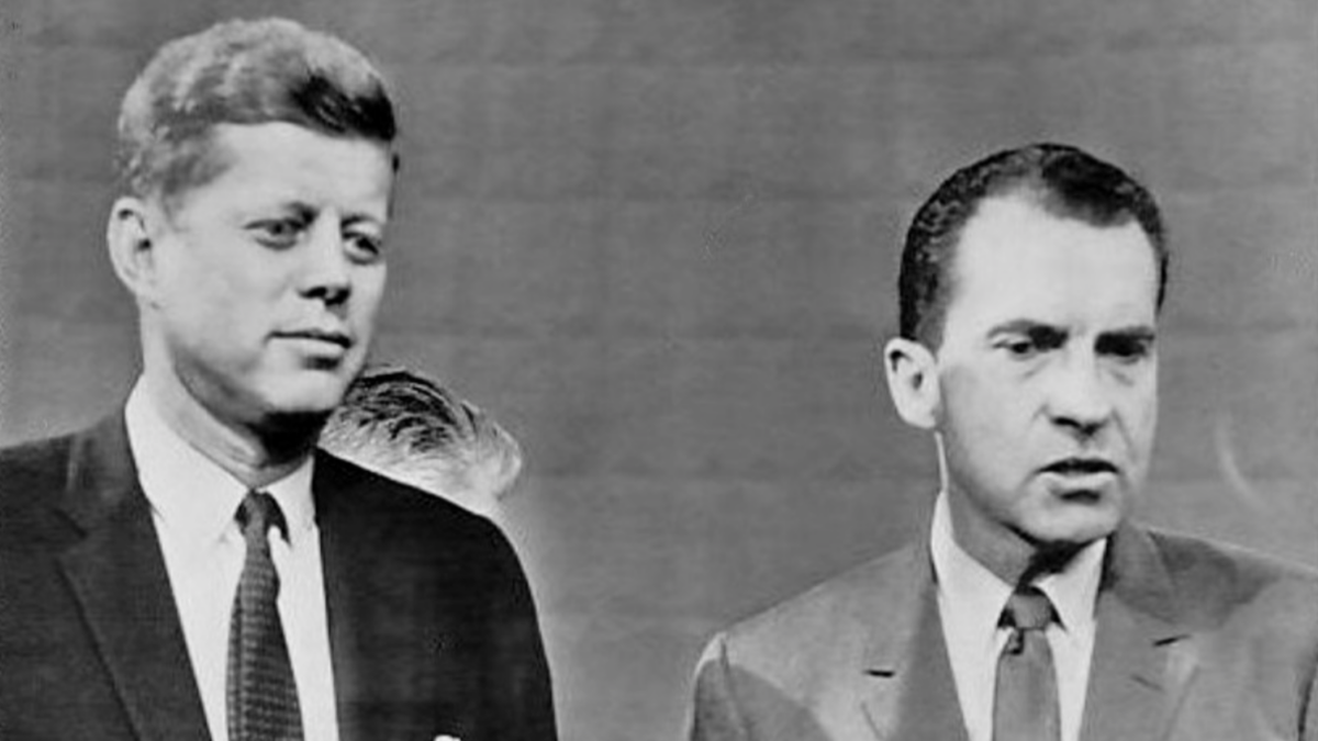 JFK and Richard Nixon in 1960