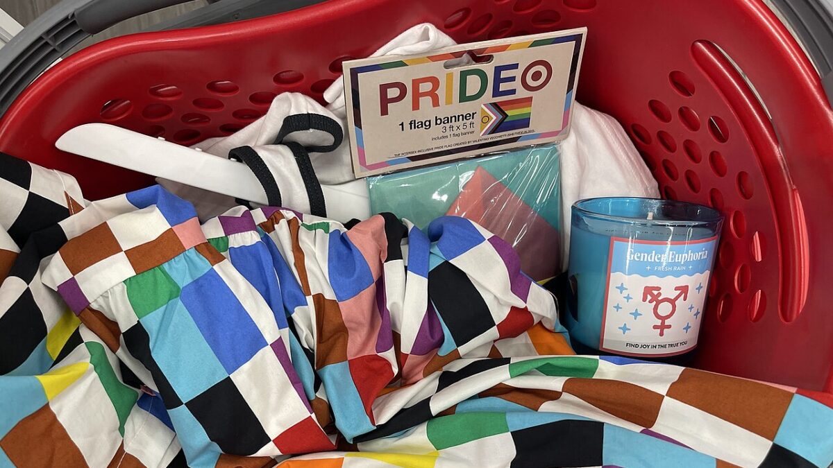 Target pride merchandise in basket