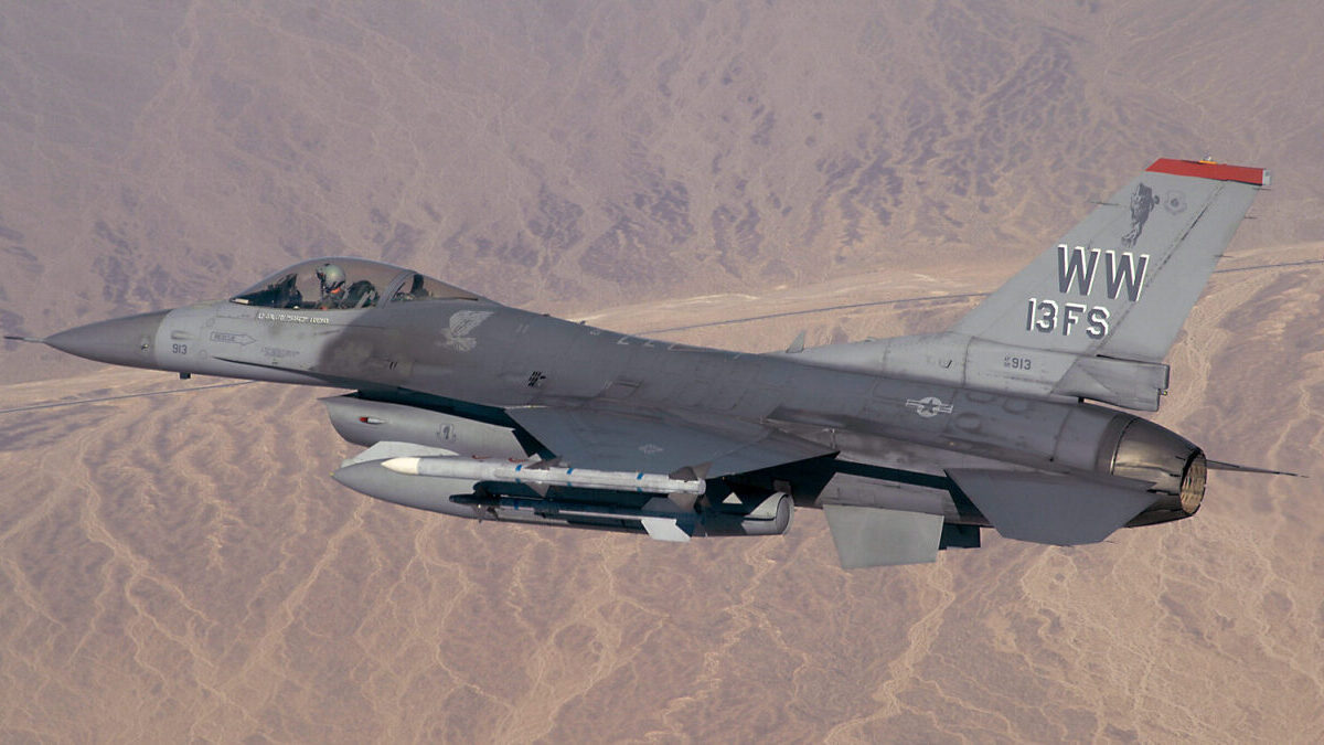 F-16 from the 13th Fighter Squadron, Misawa Air Base, Japan