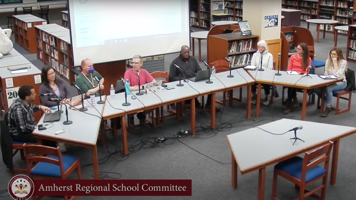 a meeting of Amherst Regional School Committee